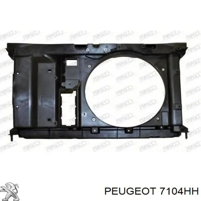 7104HH Peugeot/Citroen супорт радіатора в зборі/монтажна панель кріплення фар
