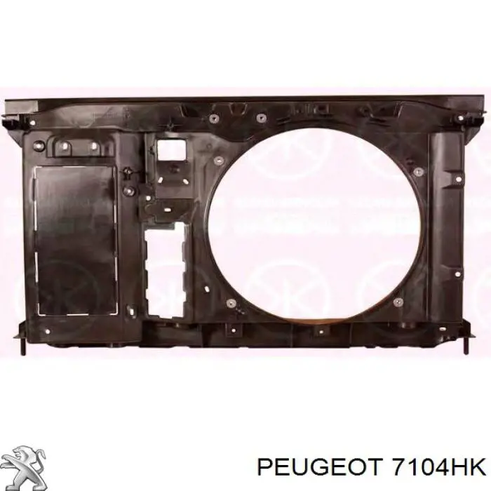 7104HK Peugeot/Citroen супорт радіатора в зборі/монтажна панель кріплення фар
