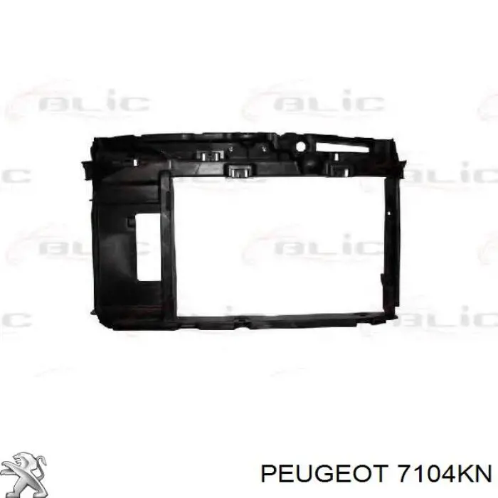 7104KN Peugeot/Citroen супорт радіатора в зборі/монтажна панель кріплення фар