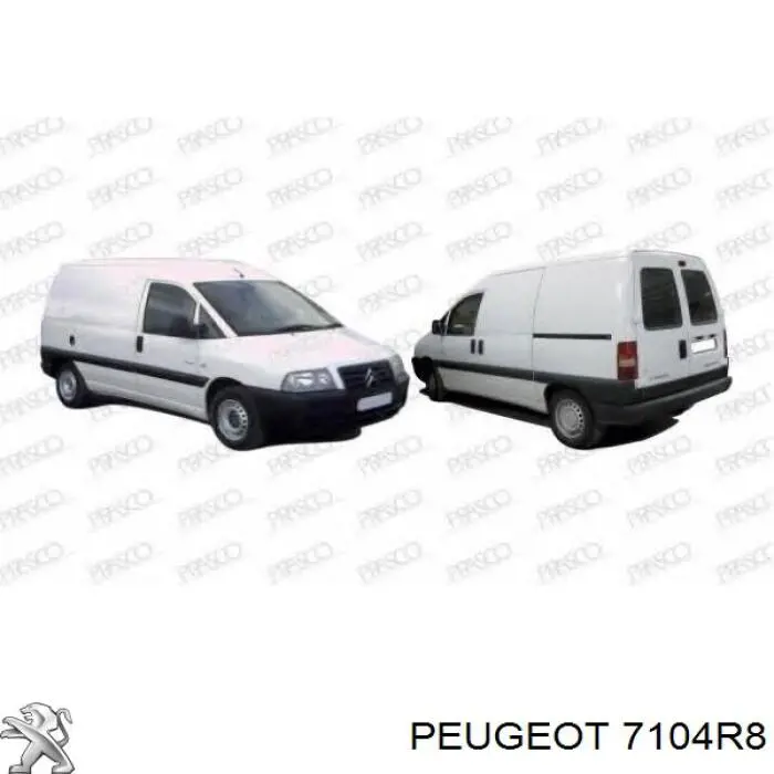 Супорт радіатора в зборі/монтажна панель кріплення фар Peugeot Expert (223) (Пежо Експерт)