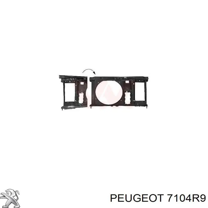 Купити 7104CF Peugeot/Citroen Дифузор вентилятора