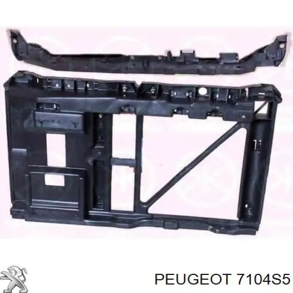 7104S5 Peugeot/Citroen супорт радіатора в зборі/монтажна панель кріплення фар