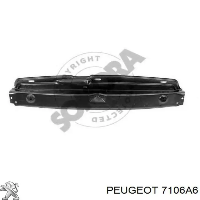 7106A6 Peugeot/Citroen Супорт радіатора верхній/монтажна панель кріплення фар