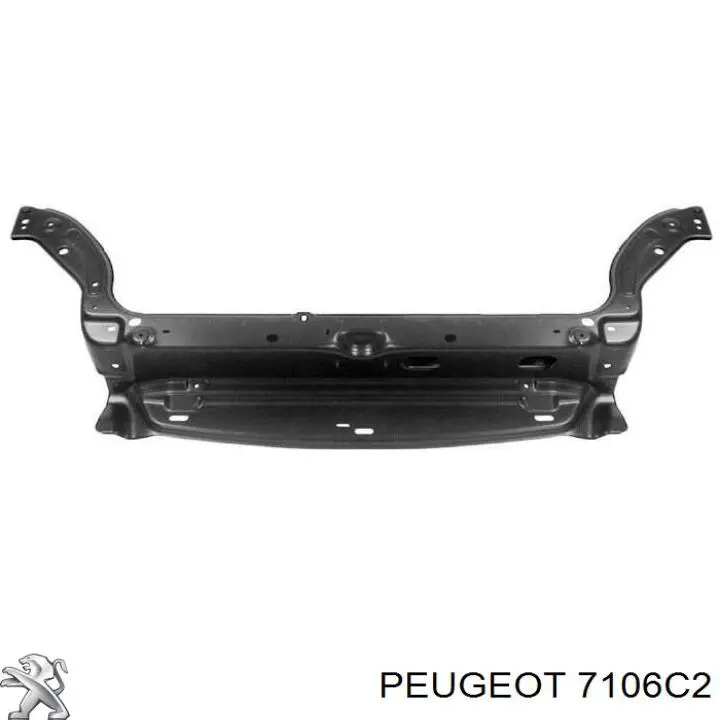 7106C2 Peugeot/Citroen супорт радіатора верхній/монтажна панель кріплення фар