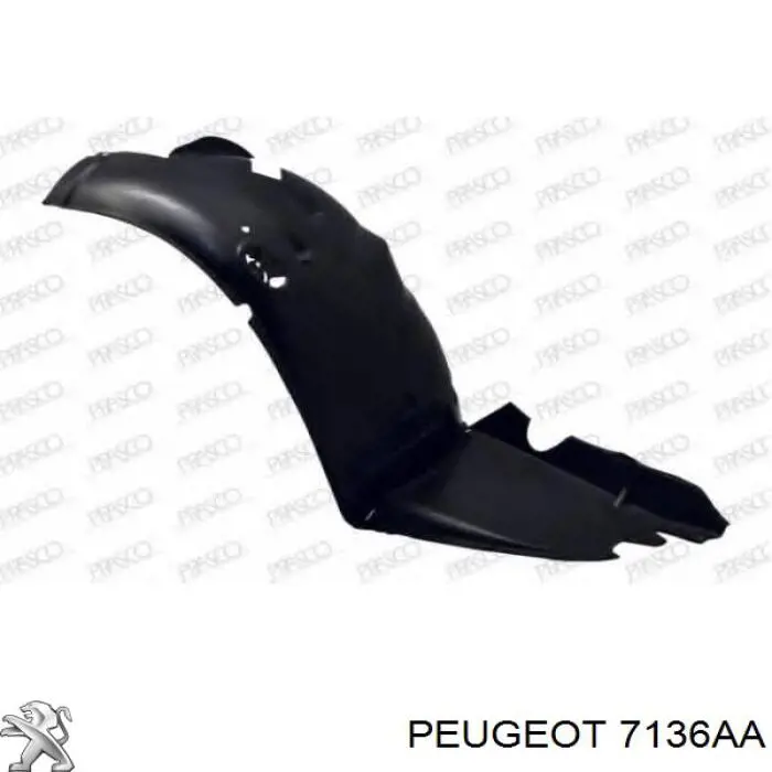 7136AA Peugeot/Citroen Підкрилок переднього крила, лівий передній