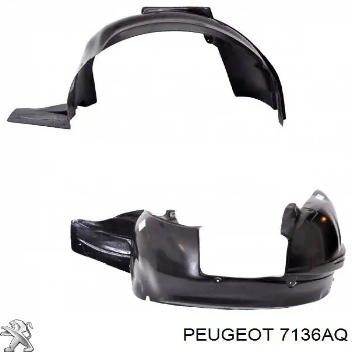 Підкрилок переднього крила, лівий Peugeot/Citroen 7136AQ ціна, від 22.36 USD