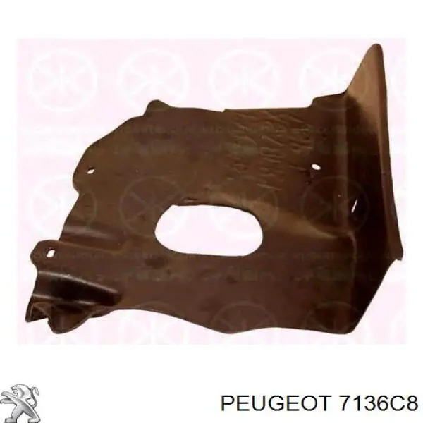 Захист двигуна, лівий Peugeot/Citroen 7136C8 ціна, від 8.33 USD