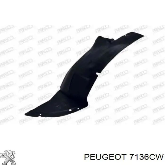 Підкрилок переднього крила, правий передній Peugeot/Citroen 7136CW ціна, від 12.09 USD