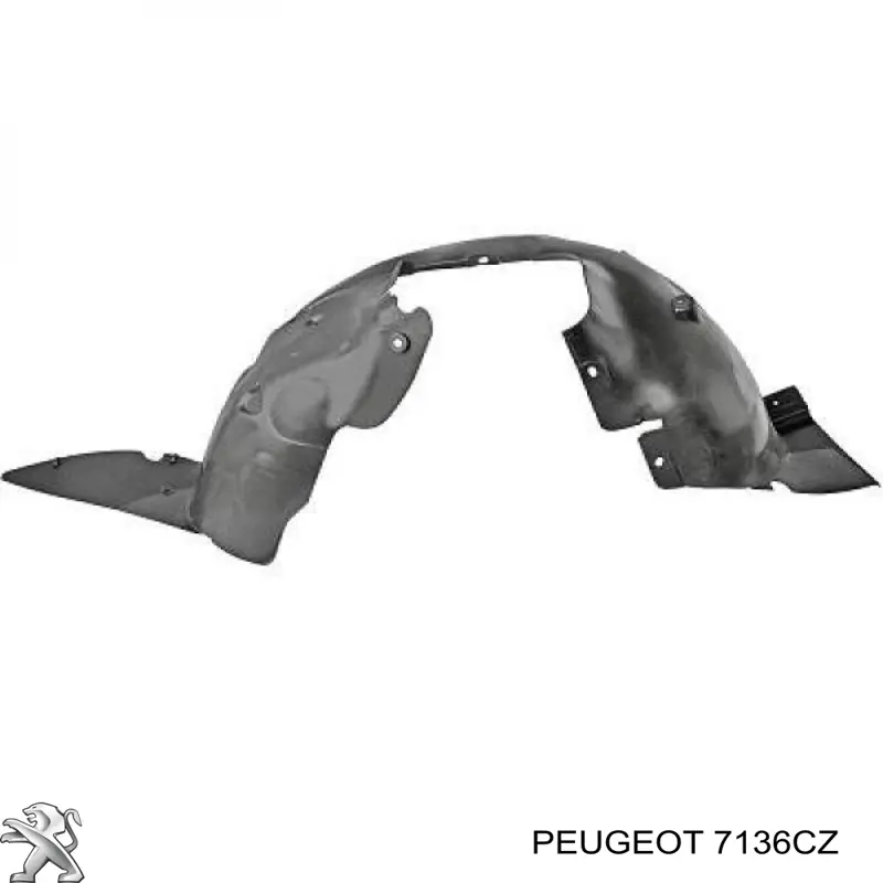 Підкрилок переднього крила, лівий передній Peugeot/Citroen 7136CZ ціна, від 15.34 USD