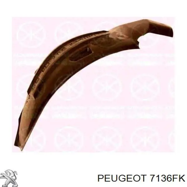 Підкрилок переднього крила, лівий Peugeot/Citroen 7136FK ціна, від 7.76 USD
