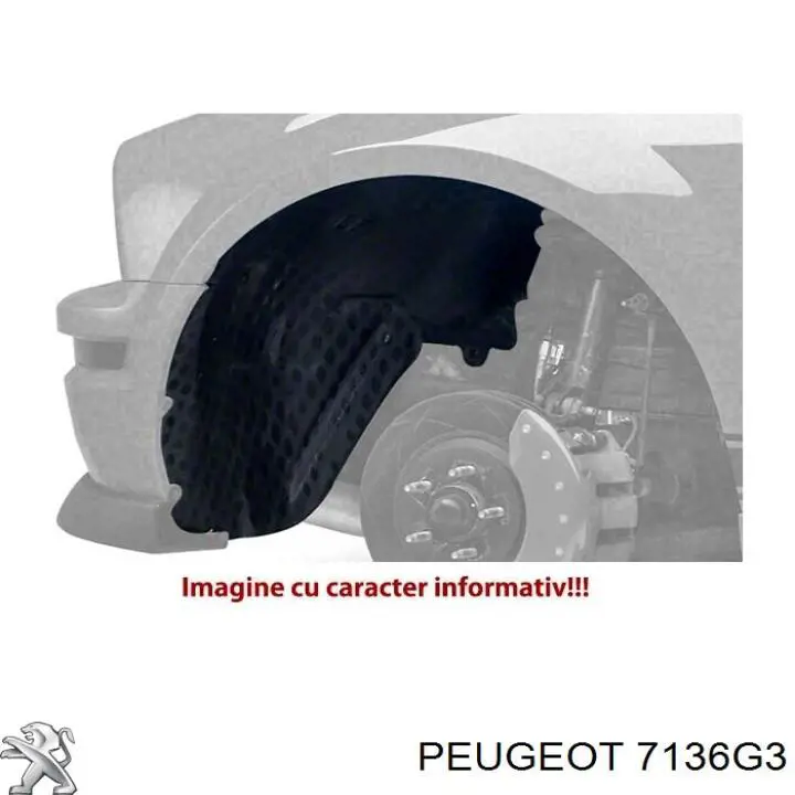 Купити 7136G3 Peugeot/Citroen Підкрилок передній лівий