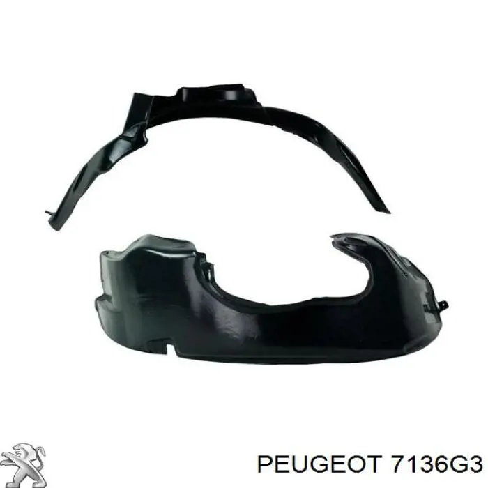 Підкрилок переднього крила, лівий Peugeot/Citroen 7136G3 ціна, від 9.32 USD