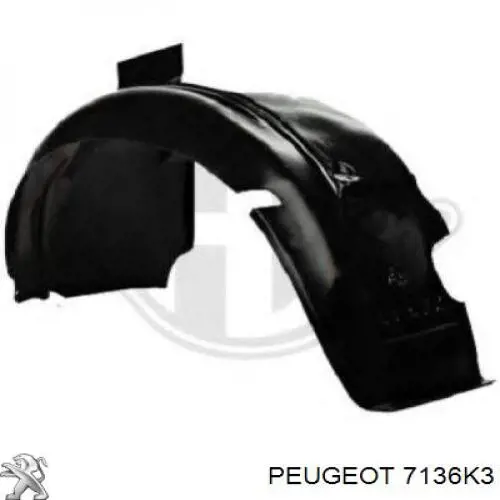Підкрилок переднього крила, лівий Peugeot/Citroen 7136K3 ціна, від 13.01 USD