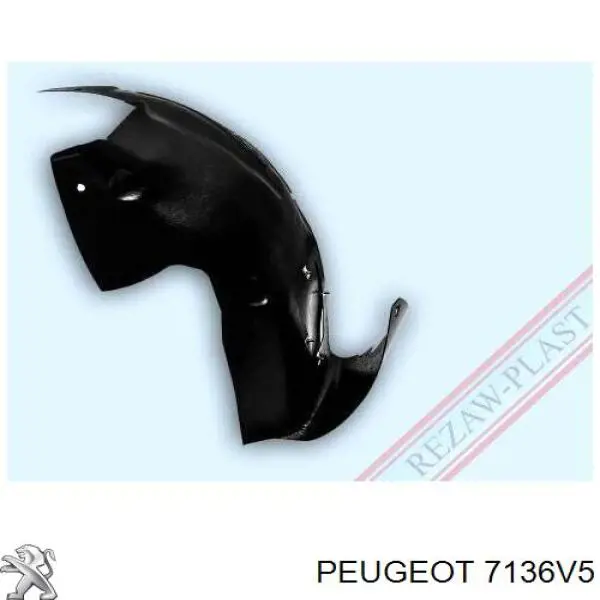 Підкрилок переднього крила, лівий Peugeot/Citroen 7136V5 ціна, від 13.39 USD