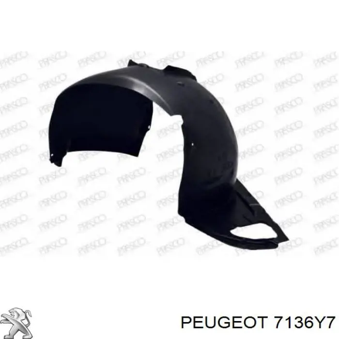 Купити 7136Y7 Peugeot/Citroen Підкрилок передній правий