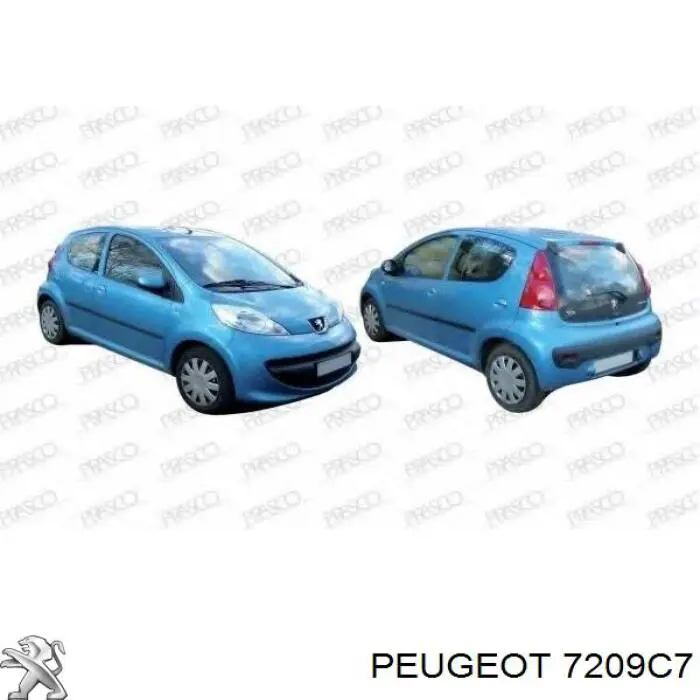 Рамка радіатора нижня Peugeot/Citroen 7209C7 ціна, від 24.78 USD