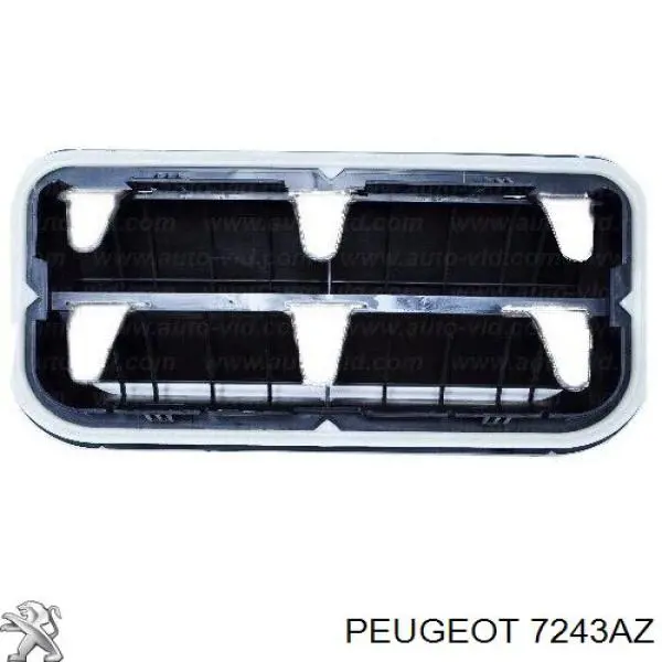 Решітка задня вентиляції салону, ліва Peugeot/Citroen 7243AZ ціна, від 98.42 USD