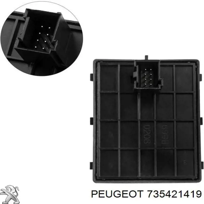 735421419 Fiat/Alfa/Lancia Кнопки переднього лівого склопід'ємника