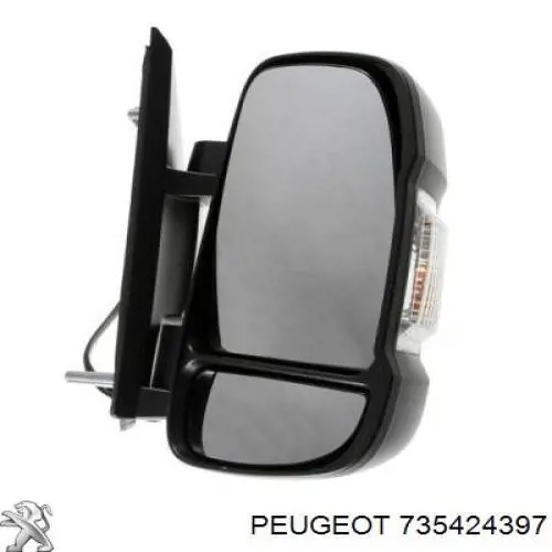 Дзеркало праве 735424397 Peugeot/Citroen