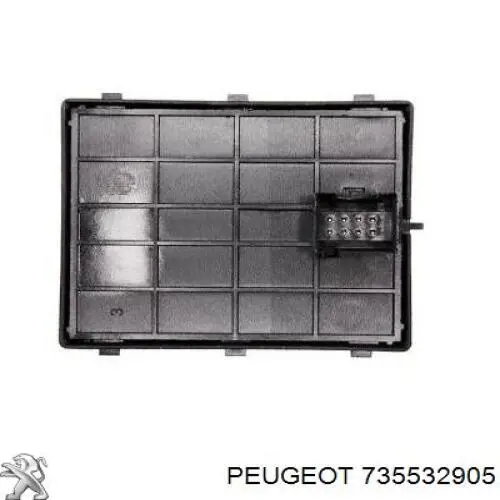 Кнопковий блок керування склопідіймачами передній лівий Peugeot/Citroen 735532905 ціна, від 14.04 USD