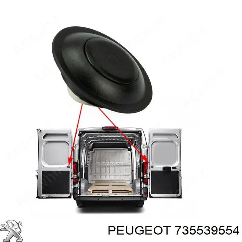 Купити 735539554 Peugeot/Citroen Кнопка блокування дверей