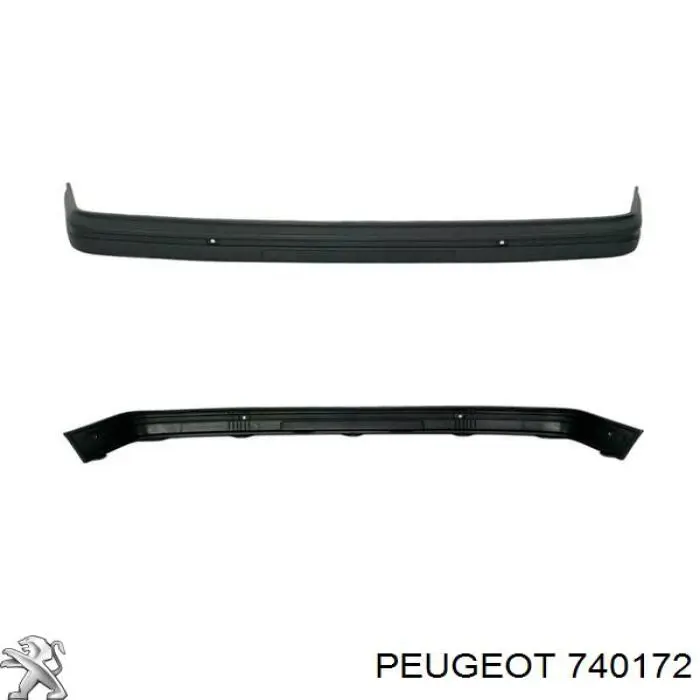 740172 Peugeot/Citroen Бампер передній в зборі