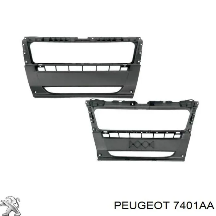 7401AA Peugeot/Citroen Бампер передний (Омыватель фар)