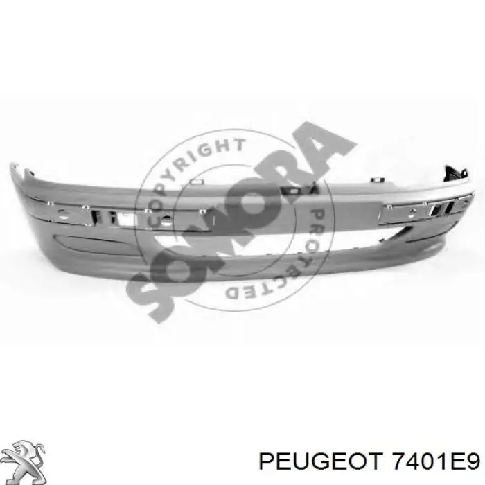 Бампер на авто Peugeot/Citroen 7401E9 ціна, від 35.20 USD