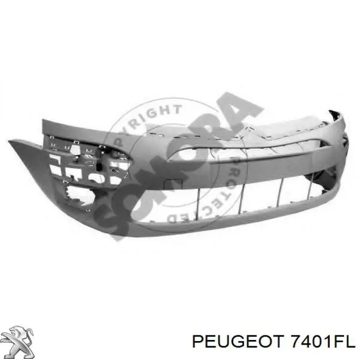 Бампер на авто Peugeot/Citroen 7401FL ціна, від 218.60 USD