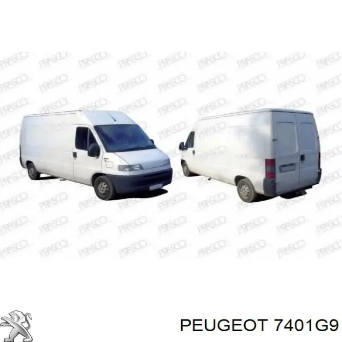 7401G9 Peugeot/Citroen бампер передній