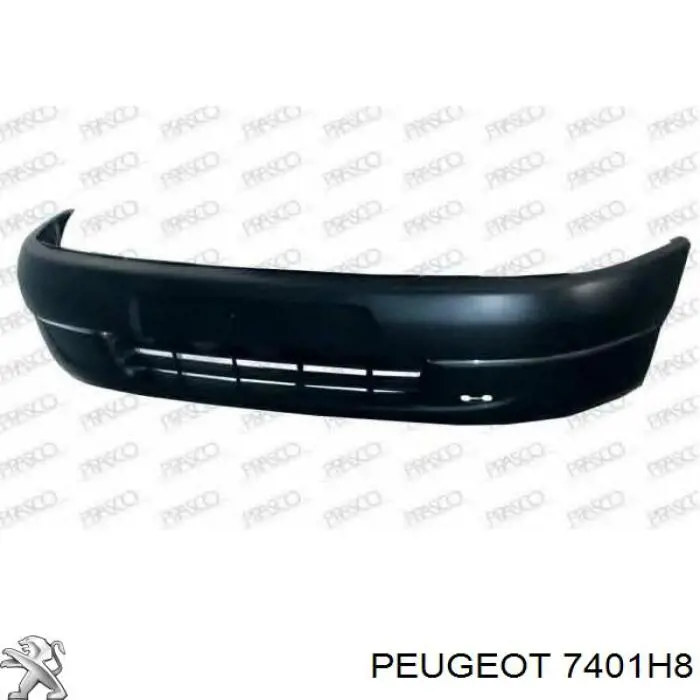 7401H8 Peugeot/Citroen бампер передній