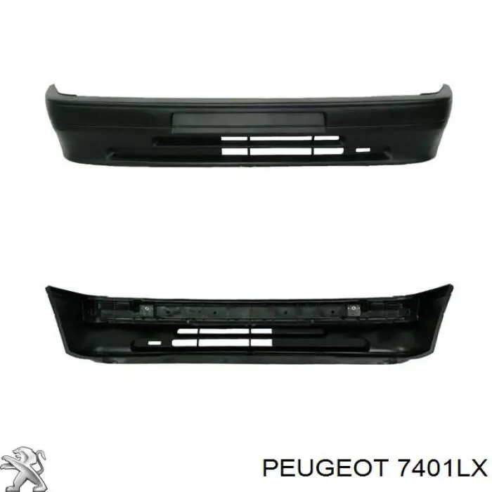 Бампер на авто Peugeot/Citroen 7401LX ціна, від 156.32 USD