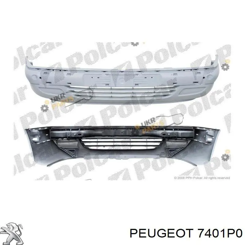 7401P0 Peugeot/Citroen бампер передній