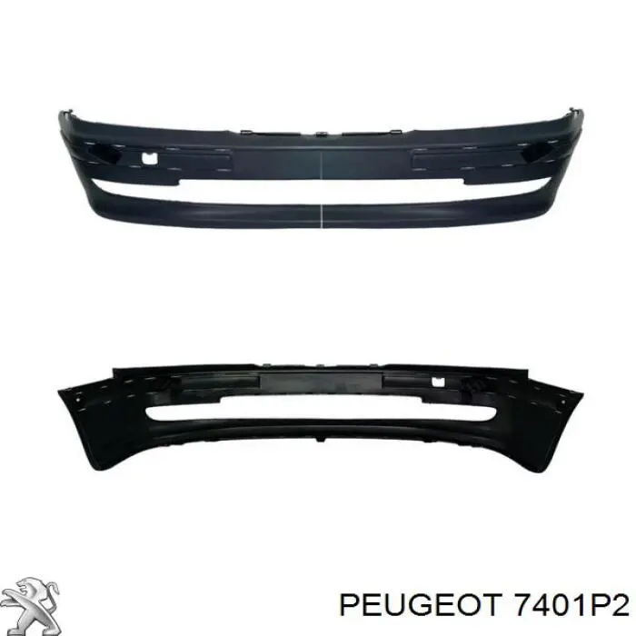Купити 7401P2 Peugeot/Citroen Буфер (бампер) передній
