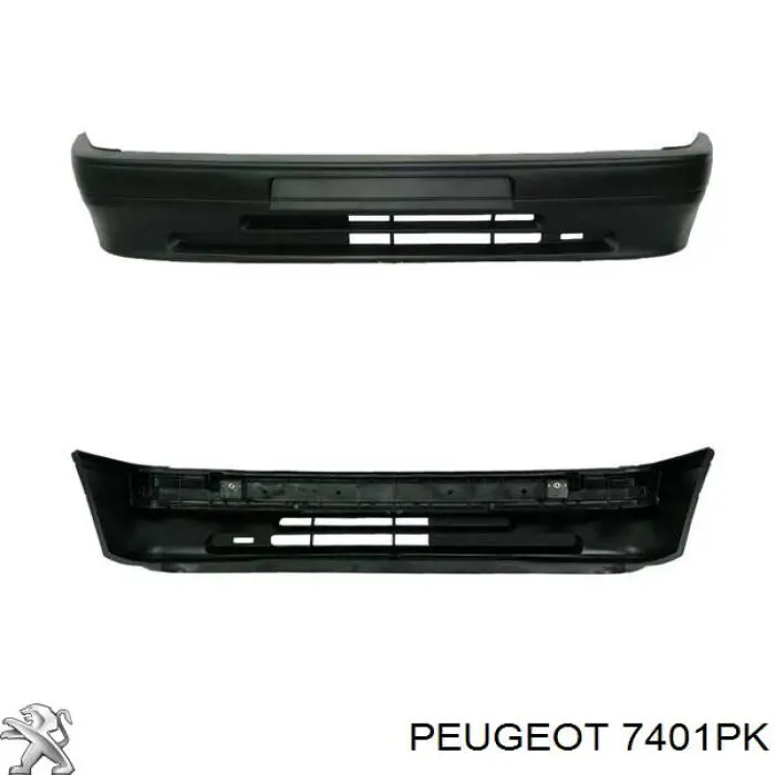 7401PK Peugeot/Citroen бампер передній
