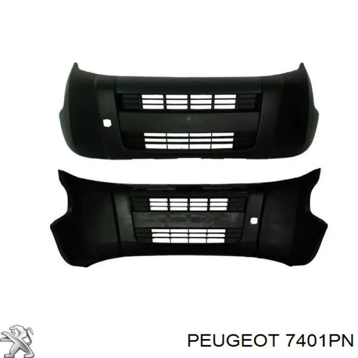 7401PN Peugeot/Citroen бампер передній