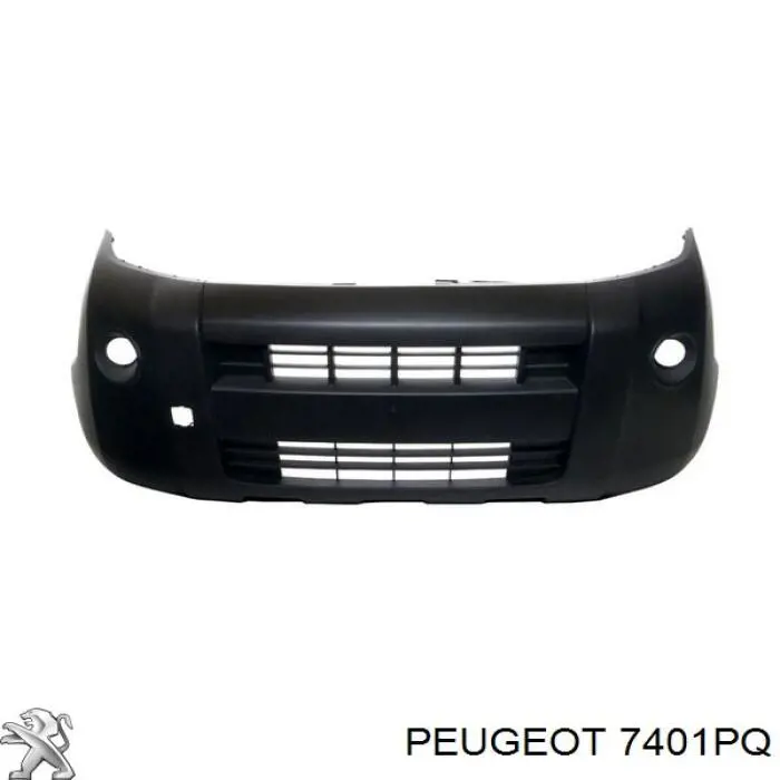 7401PQ Peugeot/Citroen бампер передній