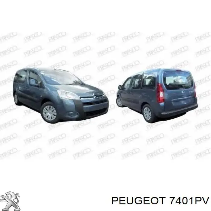 Бампер на авто Peugeot/Citroen 7401PV ціна, від 56.73 USD