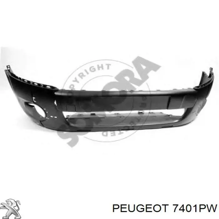 Бампер на авто Peugeot/Citroen 7401PW ціна, від 44.04 USD