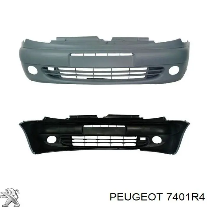 Передній бампер 7401R4 Peugeot/Citroen