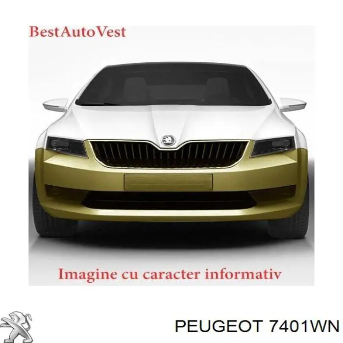 Передній бампер 7401WN Peugeot/Citroen