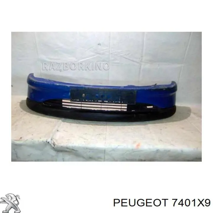 Передній бампер на Peugeot 206 2A/C