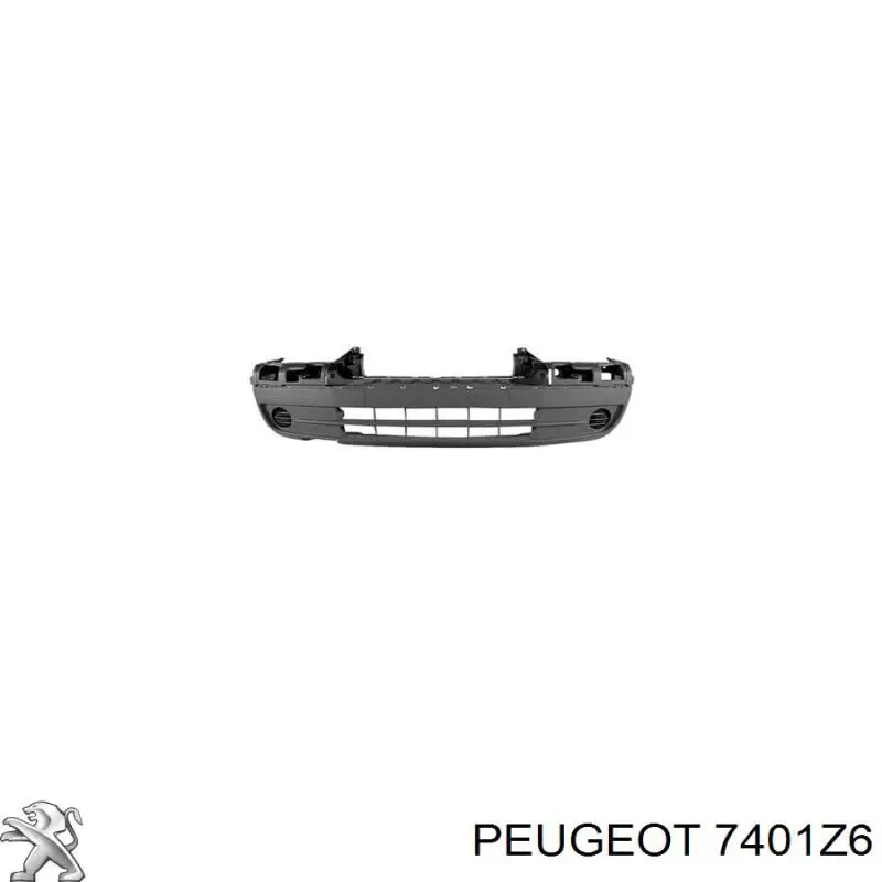 7401Z6 Peugeot/Citroen бампер передній