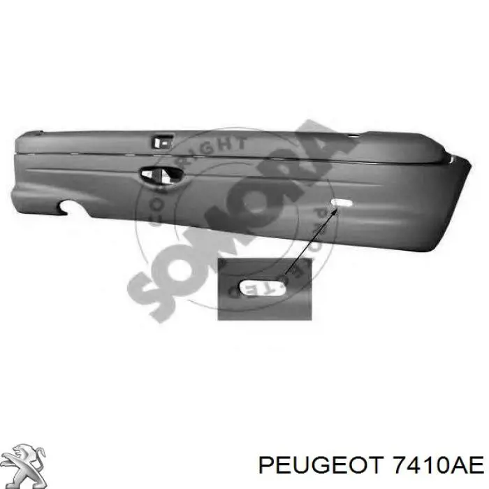 Купити 7410AE Peugeot/Citroen Задній бампер