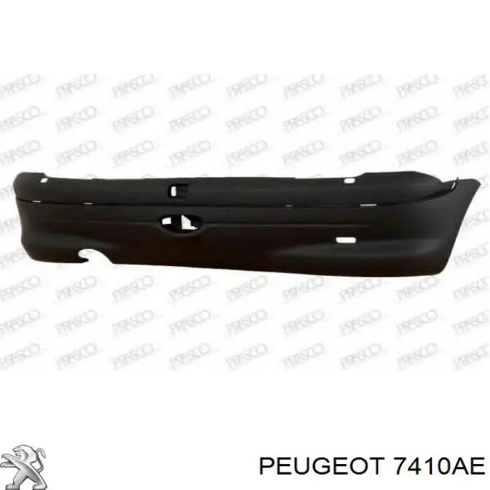 7410AE Peugeot/Citroen бампер задній