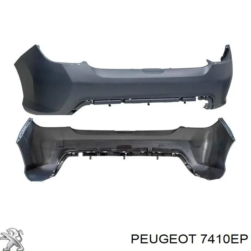7410EP Peugeot/Citroen бампер задній