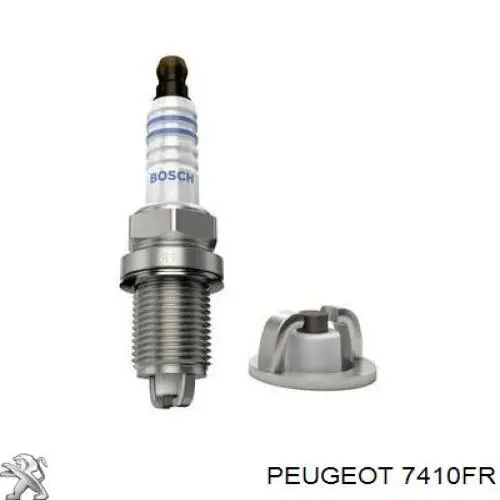 Бампер задній, права частина 7410FR Peugeot/Citroen