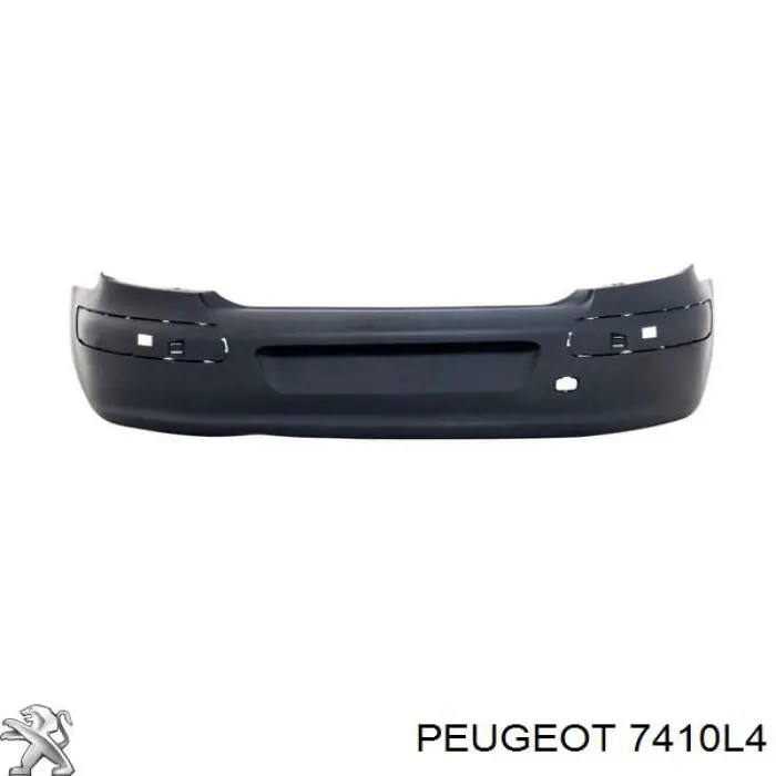 Бампер задний psa 206 06/03-> под покраску на Peugeot 206 2D