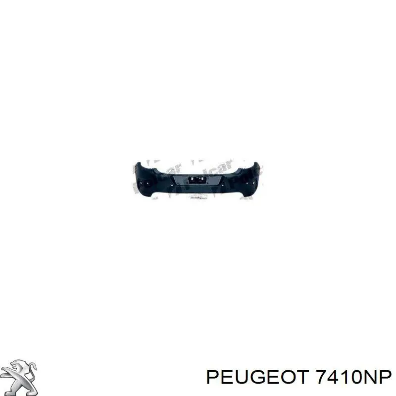 7410NP Peugeot/Citroen бампер задній