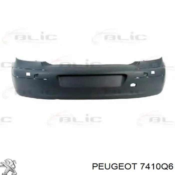 Буфер (бампер) задній на Peugeot 307  3A, 3C